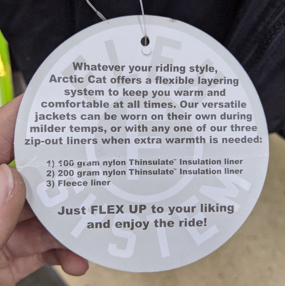 NWT Arctic Cat Flex Tech 200 Liner Jacket Womans - Picture 5 of 7